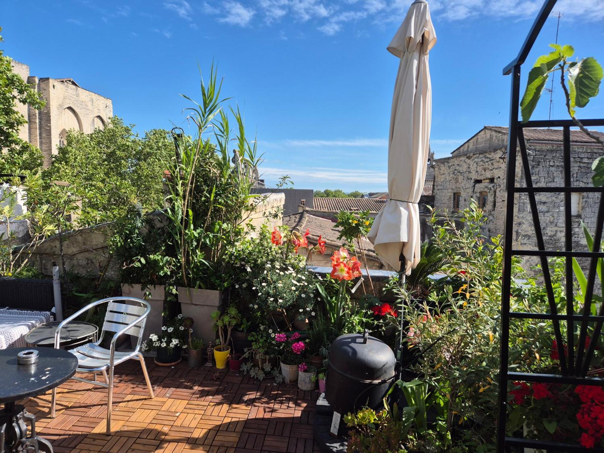 Un Nid Sur Les Toits Face Au Palais Des Papes Apartment Avignon Room photo
